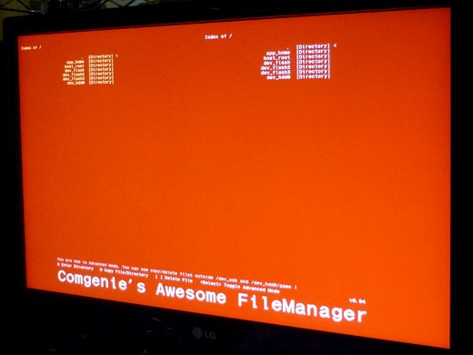 Comgenie's Awesome Filemanager Advanced mode